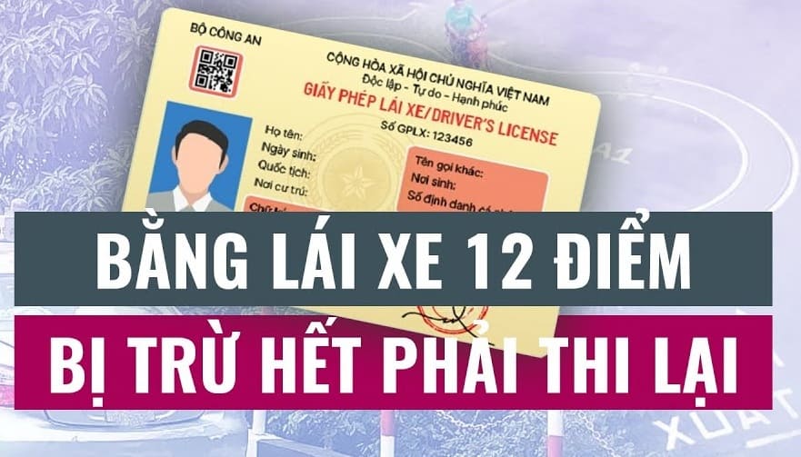 Chấm điểm Giấy phép lái xe từ 1/1/2025